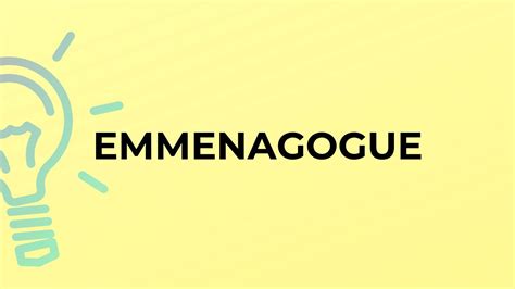 emmenagogue meaning